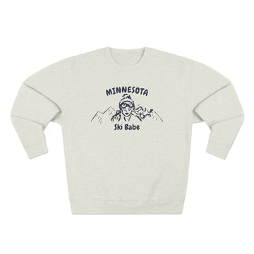 Premium Minnesota Ski Babe Sweatshirt