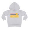 Moab, Utah Toddler Hoodie - Retro Sunrise Unisex Moab Toddler Sweatshirt