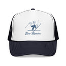 New Mexico Snow Ski Trucker Hat — Retro Skier Foam Cap-4