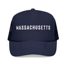 Massachusetts Trucker Hat - Massachusetts Cap - Block Letter-1