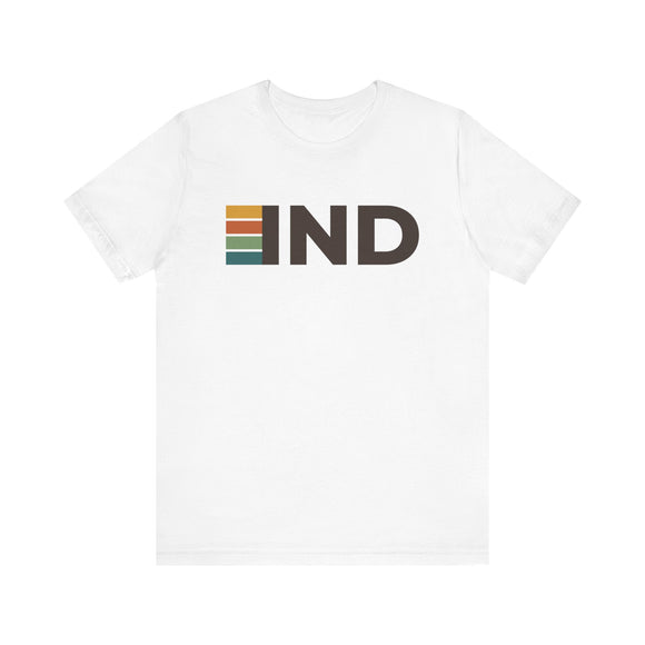 Indianapolis, Indiana tee - IND t shirt retro stripes
