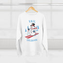 Premium Vail, Colorado Skiing Snowman Sweatshirt-6