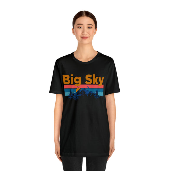 Big Sky, Montana Shirt - Mountain Sunset Unisex Big Sky T-Shirt