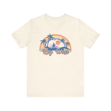 Buy natural Key West, Florida T-Shirt - Retro Beach Unisex Key West Shirt