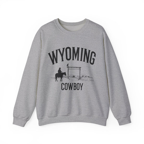 Wyoming Sweatshirt - Wyoming Cowboy Graphic Crewneck