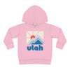 Utah Toddler Hoodie - Minimal Style Unisex Utah Toddler Sweatshirt