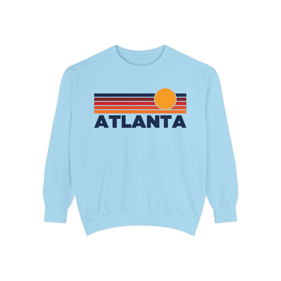 Atlanta, Georgia Sunset Stripes Sweatshirt | Comfort Colors - 100% Cotton