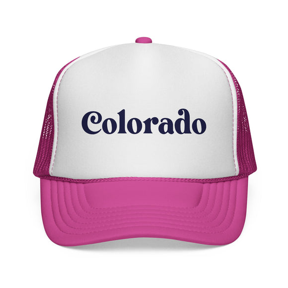 Colorado Retro Mountains Trucker Hat