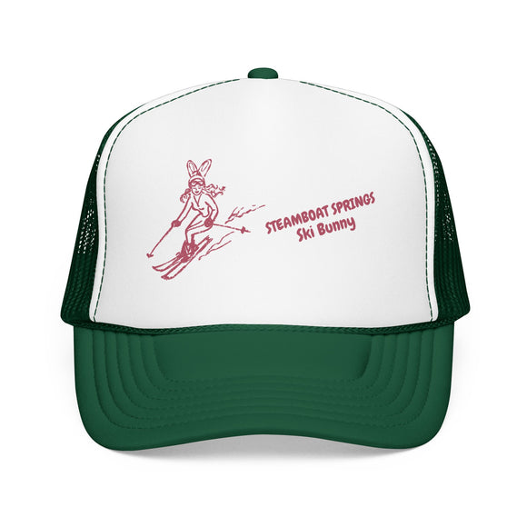 Steamboat Springs, Colorado Ski Bunny Foam Trucker Hat