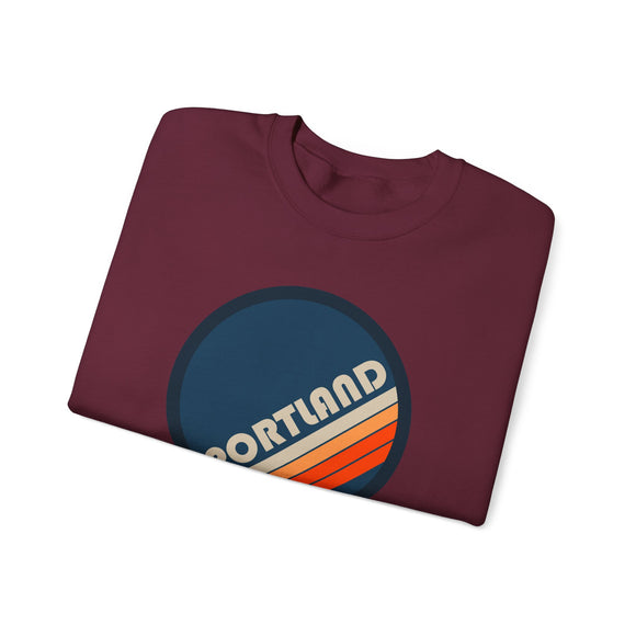 Portland, Oregon Sweatshirt - Retro Graphic Crewneck