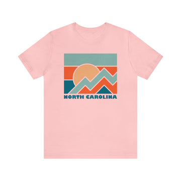 Buy pink North Carolina T-Shirt - Retro Unisex North Carolina Shirt