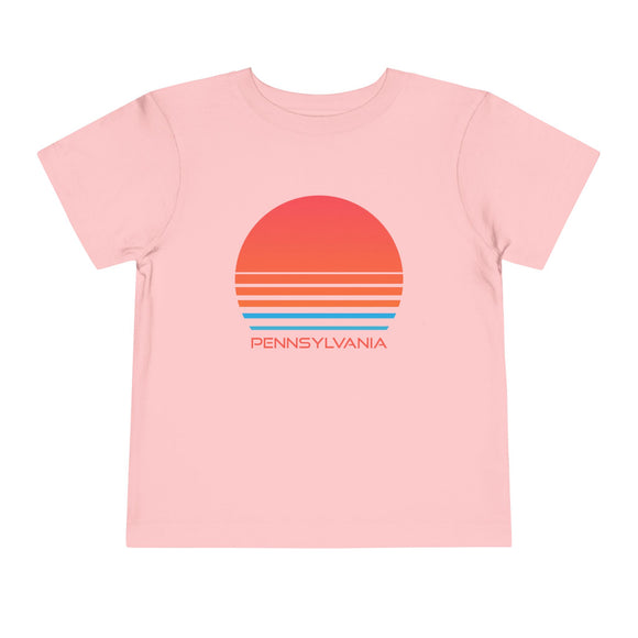 Pennsylvania Toddler T-Shirt - Retro 80s Unisex Toddler Pennsylvania Shirt