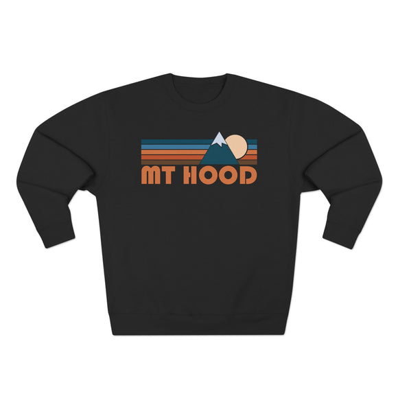 Premium Mount Hood, Oregon Retro Mountain Graphic Sweatshirt