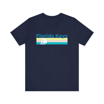 Buy navy Florida Keys, Florida T Shirt - Sailboat Graphic Tee