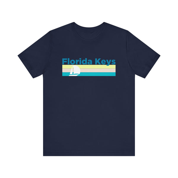 Florida Keys, Florida T Shirt - Sailboat Graphic Tee