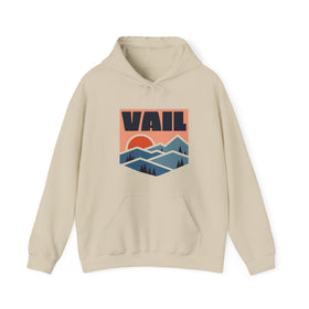 Vail, Colorado Hoodie - Unisex Mountain Vail Hoodie Graphic Sweatshirt - 0