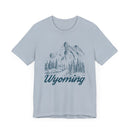Wyoming Graphic Tee - Mountain Illustration Wyoming T Shirt-17
