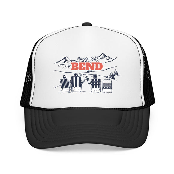 Bend, Oregon Après-ski Trucker Hat — Foam Mesh Cap