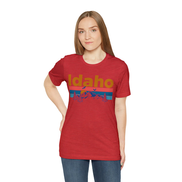 Idaho T-Shirt - Mountain Sunset Unisex Idaho Shirt