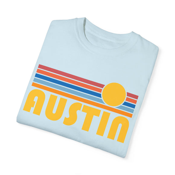 Austin, Texas Graphic Tee, Comfort Colors Retro Unisex Austin T shirt