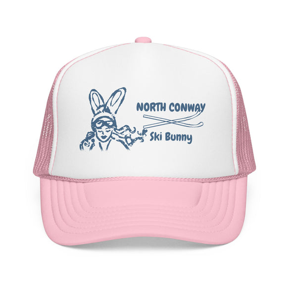 North Conway, New Hampshire Ski Bunny Trucker Hat