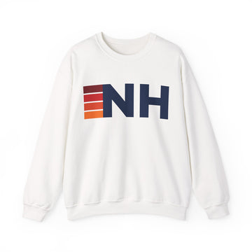 New Hampshire Retro Sweatshirt | Retro Stripes New Hampshire
