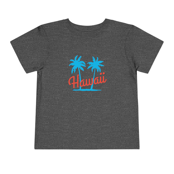 Hawaii Toddler T-Shirt - Retro Palm Tree Unisex Toddler Hawaii Shirt