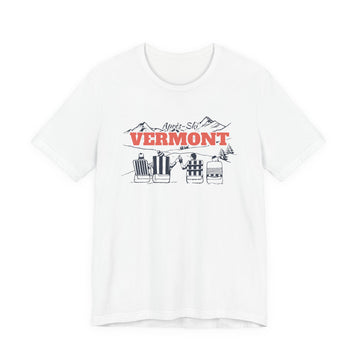 Vermont Après-ski T-Shirt - Vintage Mountain Graphic Tee - 0