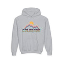 Colorado Youth Hoodie - Retro Mountain Colorado Youth Sweatshirt-3