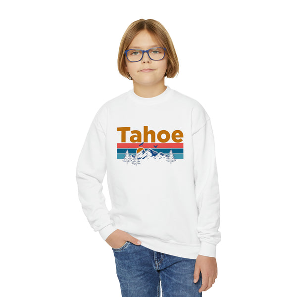 Lake Tahoe, California Youth Sweatshirt - Unisex Kid's Lake Tahoe Crewneck Sweatshirt