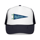 Hot Springs National Park Pennant Trucker Hat — Vintage Foam Mesh Cap-1