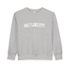 Salt Lake City, Utah Sweatshirt - Salt Lake City Toddler Crewneck Sweatshirt