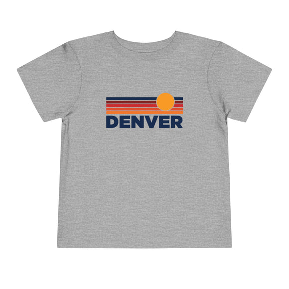 Denver, Colorado Toddler T-Shirt - Retro Sun Tee