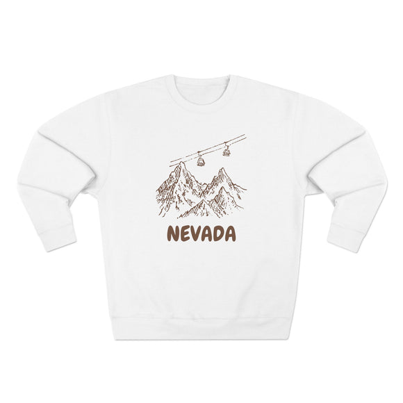Premium Nevada Gondola Ski Mountain Sweatshirt