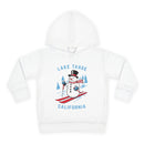 Lake Tahoe, California Toddler Hoodie - Unisex Lake Tahoe Skiing Snowman Sweatshirt-1