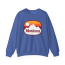 Montana Sweatshirt - Unisex Retro Ombre Montana Crewneck Sweatshirt-7