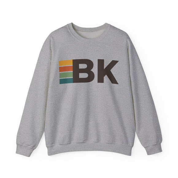 Brooklyn, New York BK Retro Stripe Sweatshirt