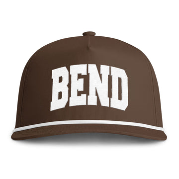 Bend, Oregon Embroidered Rope Hat - Vintage Sunwashed Rope Cap, Comfort Colors - 0