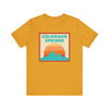 Retro Colorado Springs, Colorado T-Shirt, Mountain Sun Tee, Unisex Graphic Shirt, Vintage Top, Outdoor Adventure Clothing