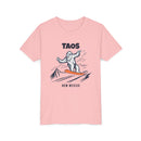 Taos, New Mexico Yeti Snowboard Youth Tee - Kids Skiing Shirt-5