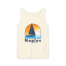 Naples, Florida Sailboat Tank Top | Comfort Colors 100% Cotton - 0
