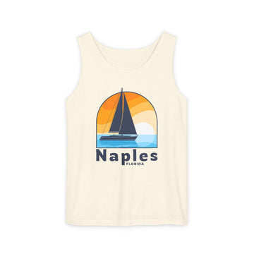 Naples, Florida Sailboat Tank Top | Comfort Colors 100% Cotton - 0