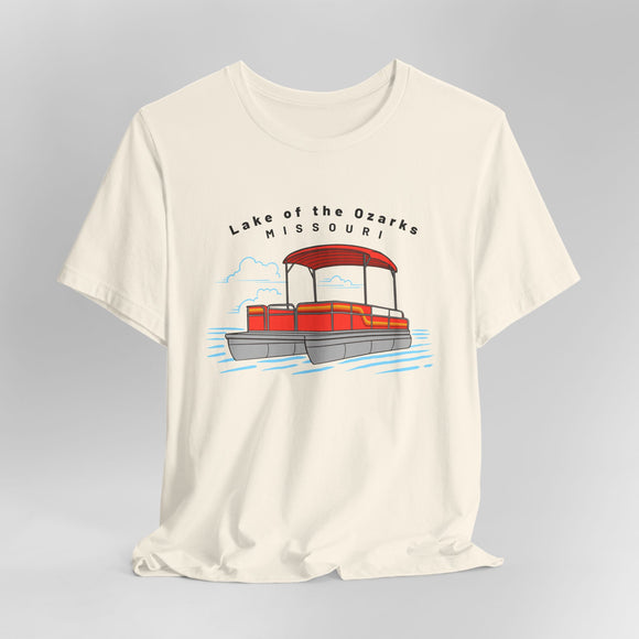 Lake of the Ozarks, Missouri T Shirt - Pontoon Boat Tee