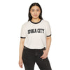 Iowa City, Iowa Cotton Ringer Graphic Tee - Unisex Iowa City T Shirt, Vintage Style Tee, Men's/Women's Tee