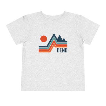Buy athletic-heather Bend, Oregon Toddler T-Shirt - Retro Palm Tree Toddler Bend Shirt