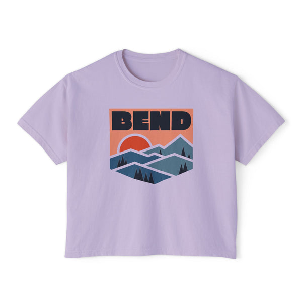 Women's Bend, Oregon Boxy Graphic Tee - Slightly Cropped
