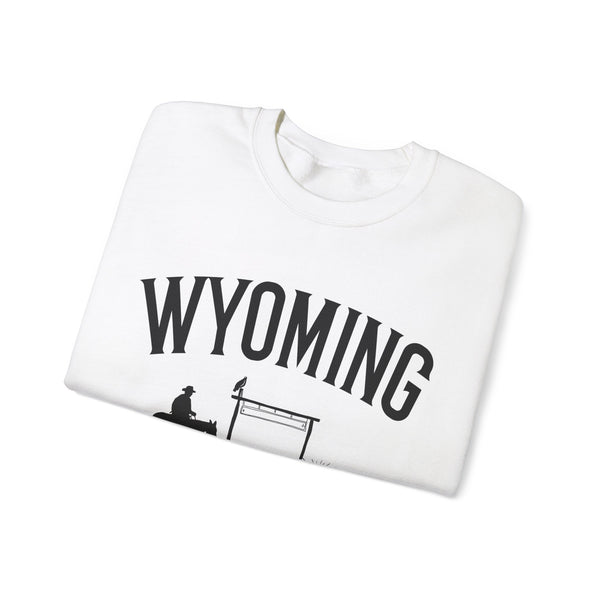 Wyoming Sweatshirt - Wyoming Cowboy Graphic Crewneck