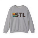 St. Louis, Missouri STL Retro Stripe Sweatshirt-3