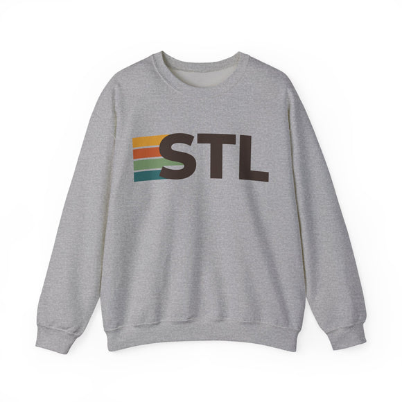 St. Louis, Missouri STL Retro Stripe Sweatshirt