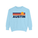 Austin, Texas Sunset Stripes Sweatshirt | Comfort Colors - 100% Cotton-5